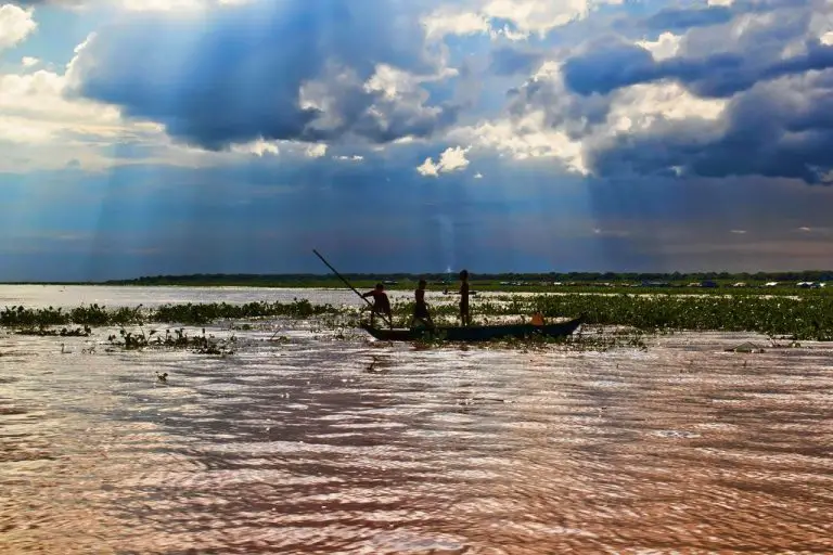 Tonle Sap Lake in the rainy season