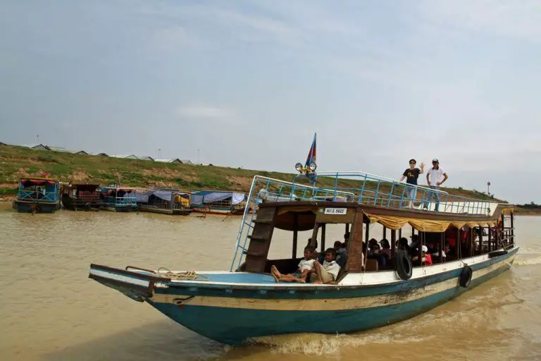 Tourist boat on Tonle Sap Lake