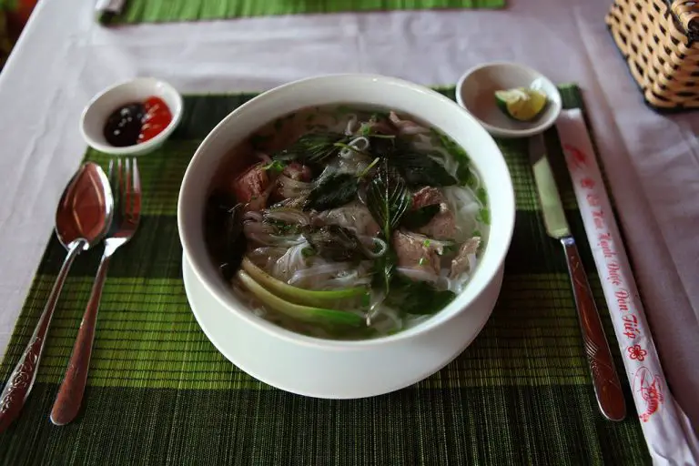 Vietnamese pho bo soup