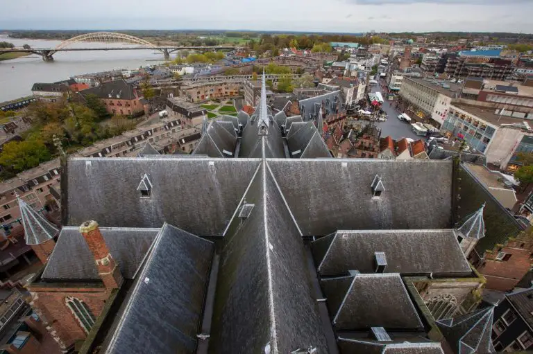 View from the tower of the Stevenskerk church