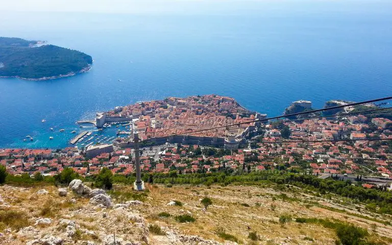 View of Dubrovnik from Mount Srd
