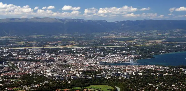 View of Geneva from Mount Salev