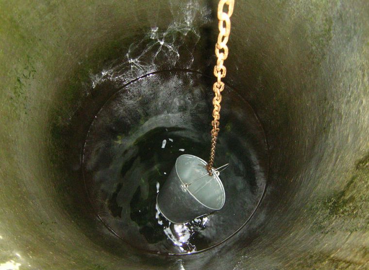 Water rise from a well