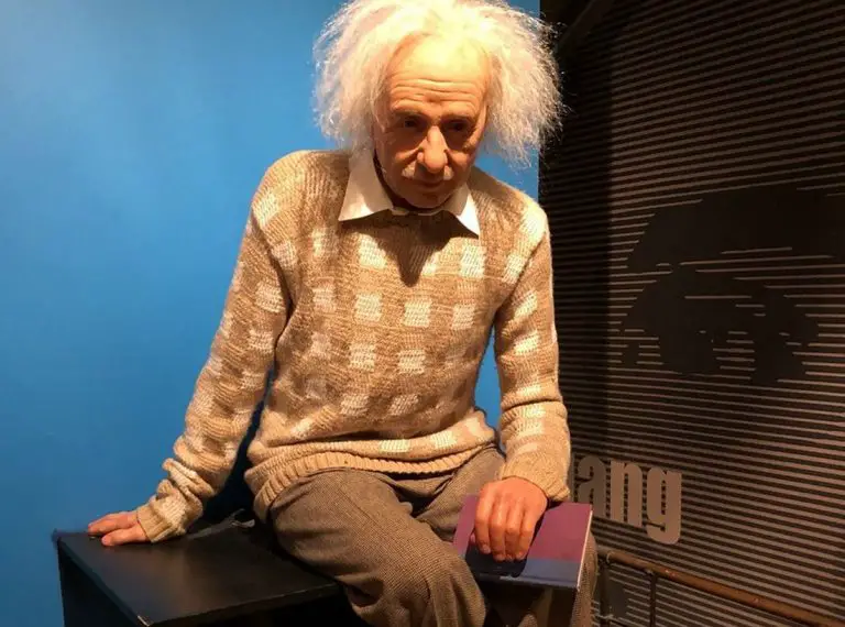 Albert Einstein's wax figure