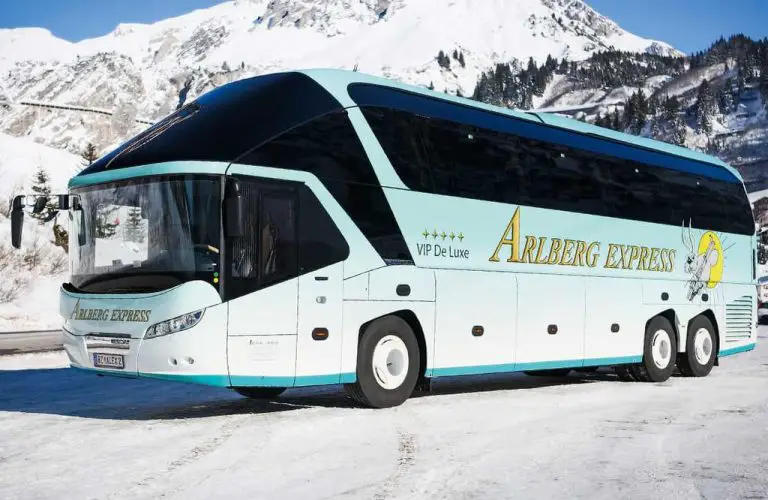 Bus to Lech, Austria