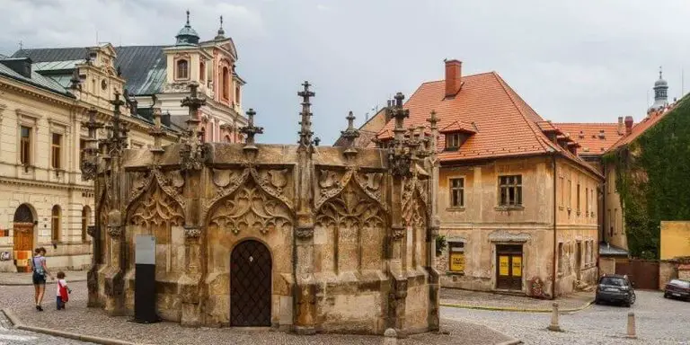 Gothic stone fountain