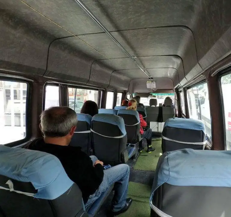 Minibus in Batumi to Parekhali market