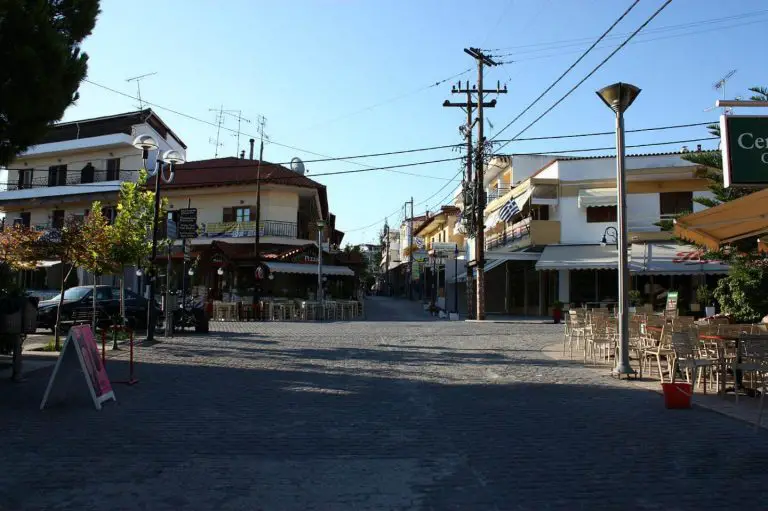 Main square in Hanioti