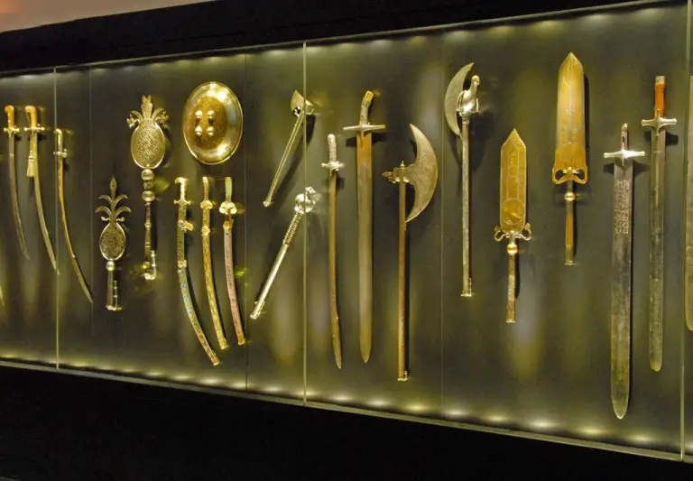 Weapons in the gallery