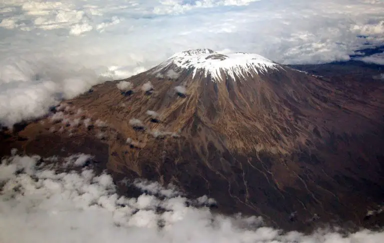 View of the top of Mount Kilimanjaro