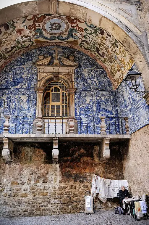 Photo: Azulejo tiled balcony