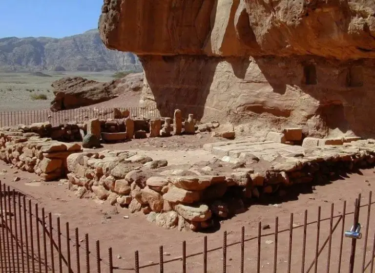 Ruins of the Temple of the Goddess Hathor in Timna National Park
