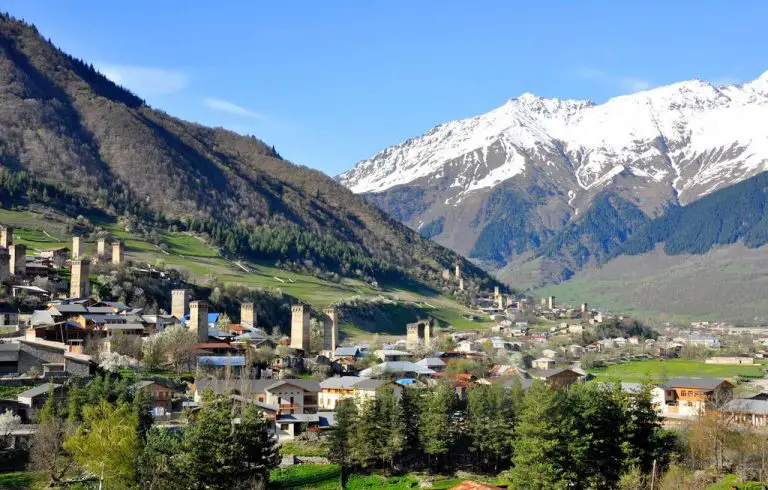Mestia - a village in Upper Svaneti