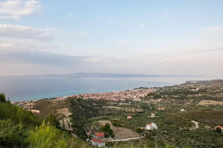 View of Pefkohori Village