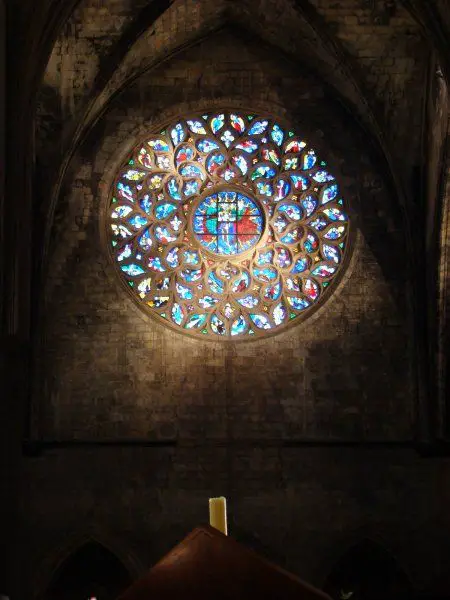 Stained Glass in Santa Maria del Mar