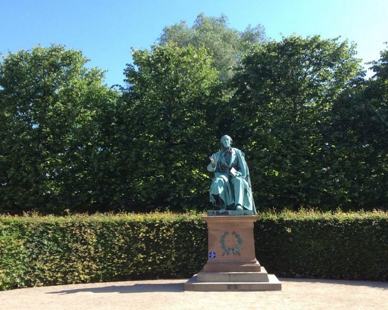 Sculpture of the famous storyteller Andersen