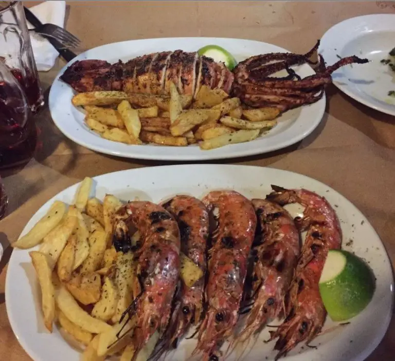 Grilled seafood