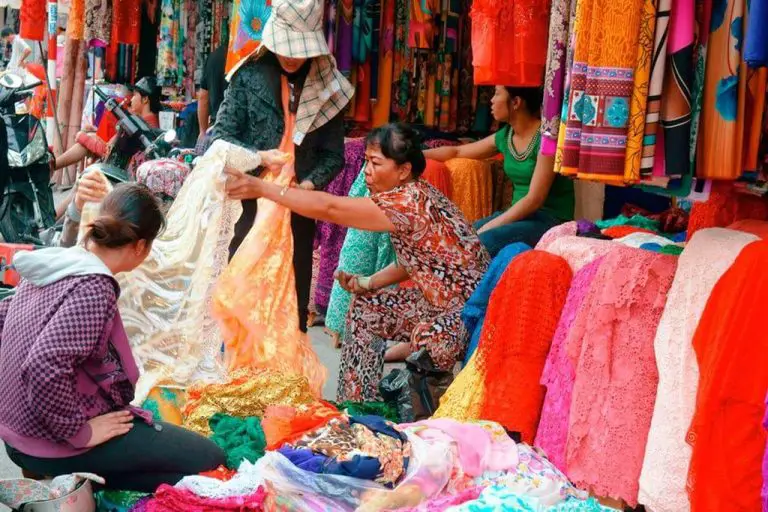 Silk in the market