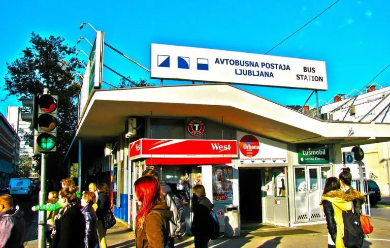 Bus station in Ljubljana