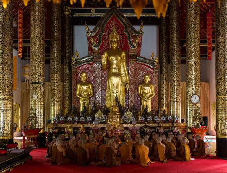 At Wat Chedi Luang Temple