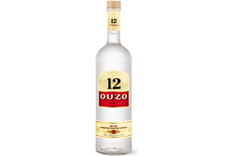 Bottle of ouzo
