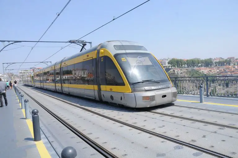 It looks like a metro train in Porto