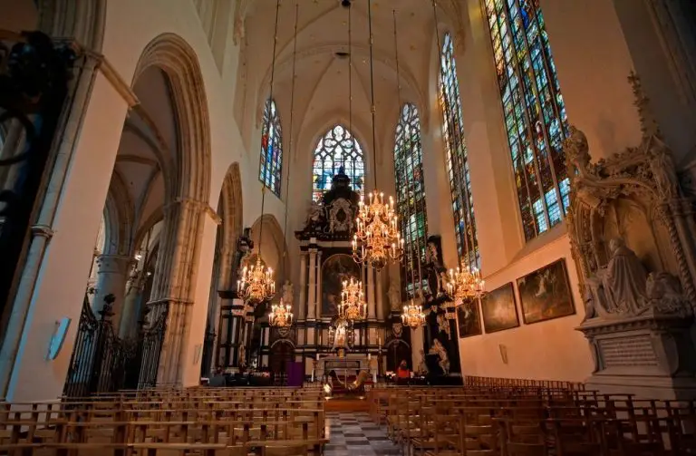 Inside the Cathedral of St. Michael and Gudula