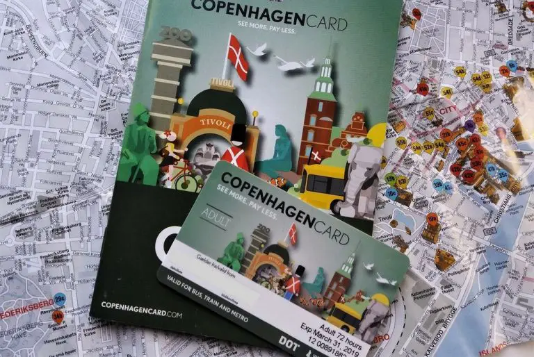 Copenhageh card or tourist map of Copenhagen