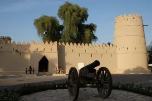 Cannon kept outside Dubai National Museum in Al Fahidi Fortress